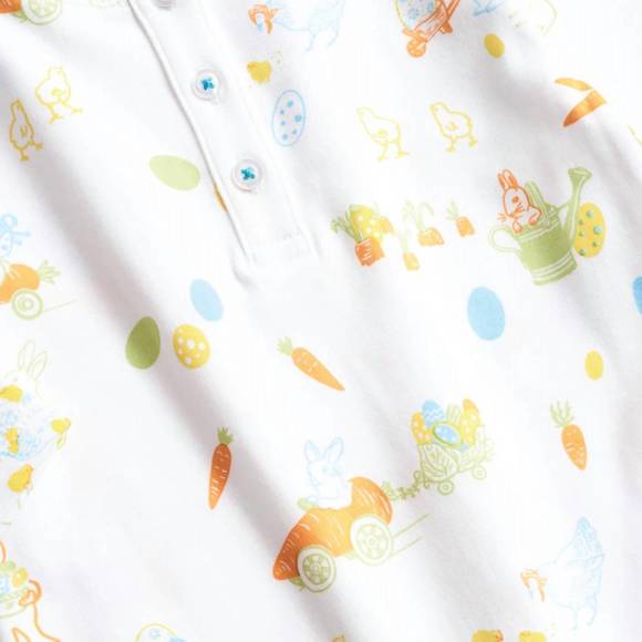 NEW PETIDOUX kids' pima pajama in easter egg hunt - Picture 3 of 5